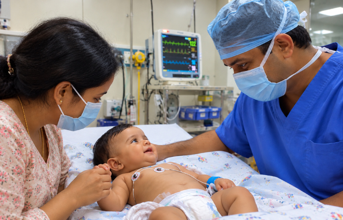 From Groin Swelling to Recovery: Keyhole Hernia Repair for an 8-Month-Old